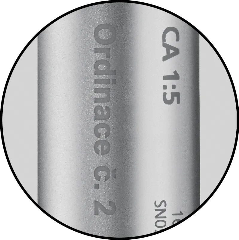 Detail gravírování do nástroje