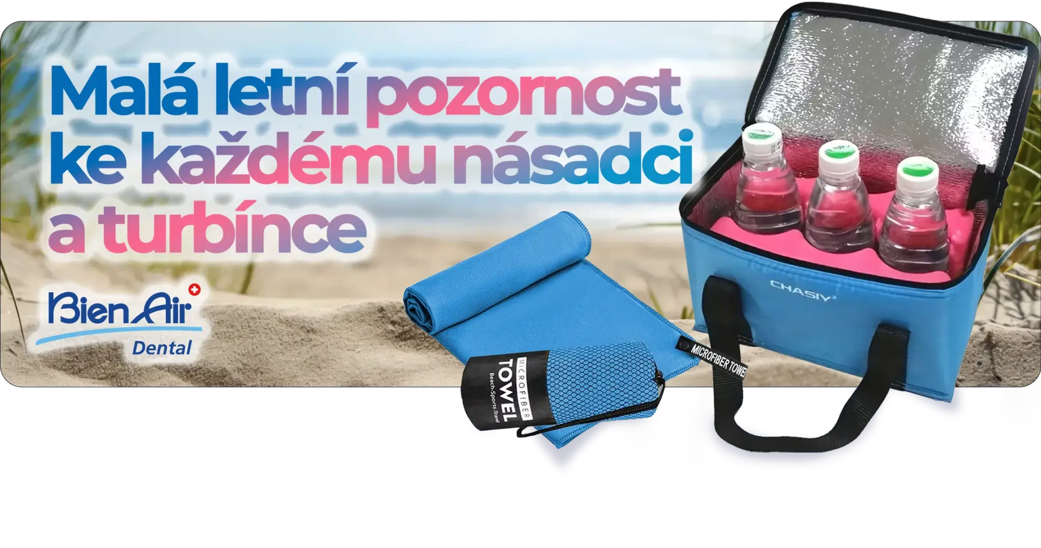 Malá letní pozornost k násadci nebo turbínce Bien-Air